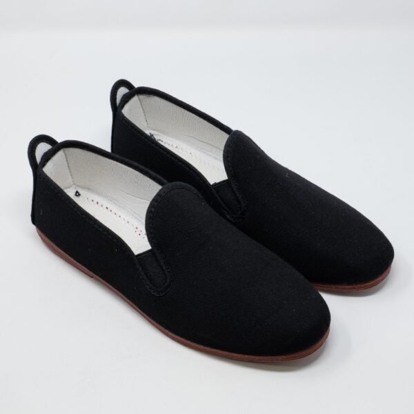 Javer- Kung Fu- Unisex- Zapatillas Lona Negro Mujer y Cadete - Imagen 2