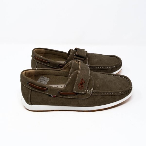 Zapato Mocasín de Hombre con Velcro - Zapato de Vestir Hombre Taupe