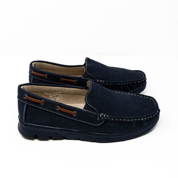 Zapato Mocasín de Hombre Sin Cordones- Zapato de Vestir Hombre Azul Ma