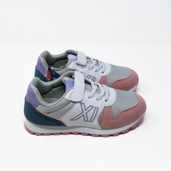 Demax- Zapatillas Deportivas de Niña Ultraligeras- Blanco con Detalles