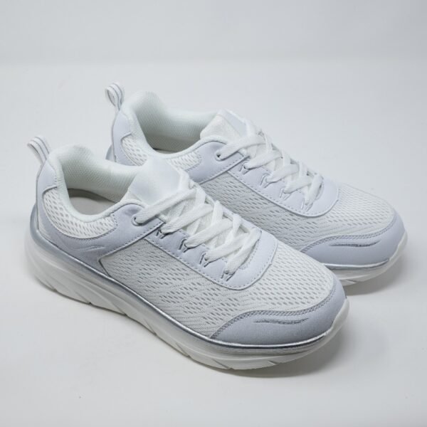 Demax- Zapatillas Deportivas Mujer- Blanco con Plantilla Doble Memory-