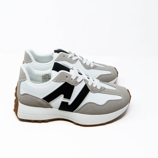 Zapatillas Deportivas de Hombre- Beige con “N” en Negro- Zapatillas Pa