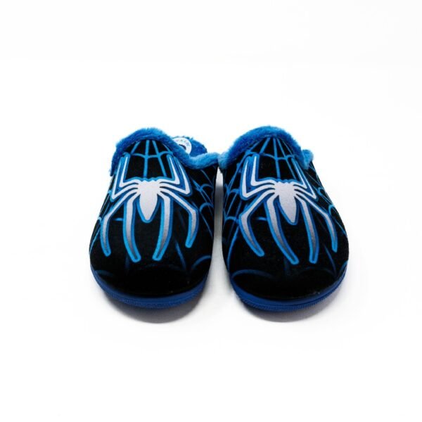 Alcalde- Zapatillas de Casa Niño Invierno Abiertas- Azul con Bordado d