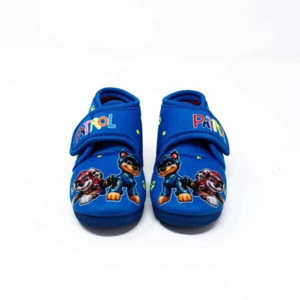 Alcalde- Zapatillas de Casa Niño Invierno Cerradas- Azul con Bordado d