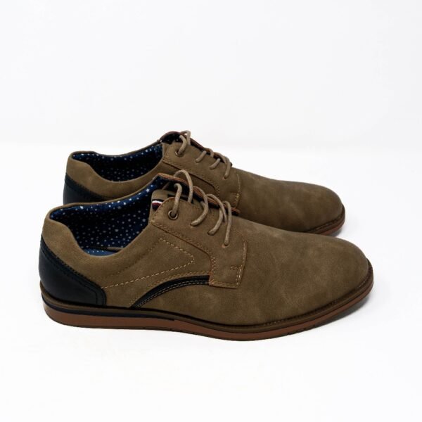 Zapato de Hombre con Cordones- Zapato de Vestir Hombre Taupe- Zapato p